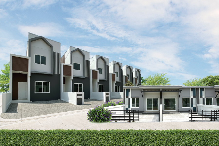 สำราญบุรี รวมแบบบ้านทาวน์โฮม 1 และ 2 ชั้น