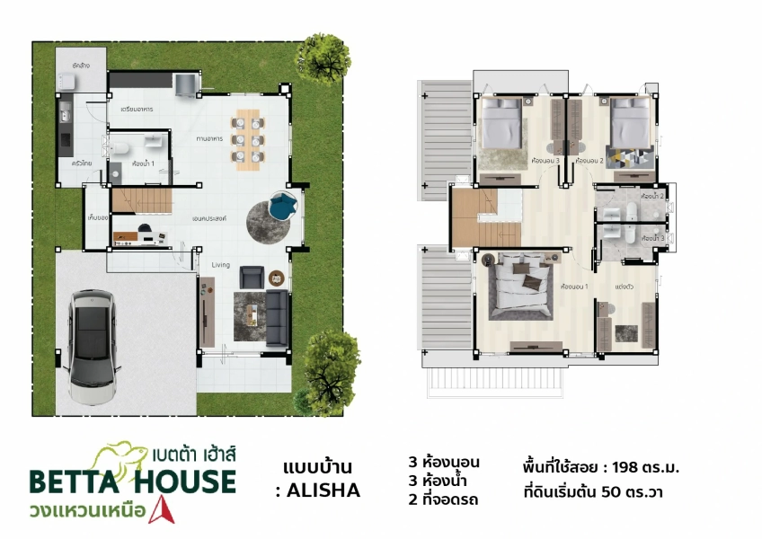 แปลนบ้าน ALISHA